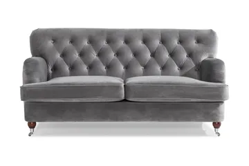 Howard Riviera 2-seters Fløyelssofa - Lys grå - Møbler - Sofaer - Howard sofa