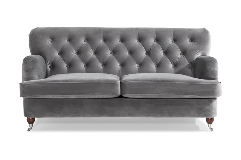 Howard Riviera 2-seters Fløyelssofa - Lys grå - Møbler - Sofaer - Howard sofa