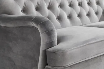 Howard Riviera 2-seters Fløyelssofa - Lys grå - Møbler - Sofaer - Howard sofa