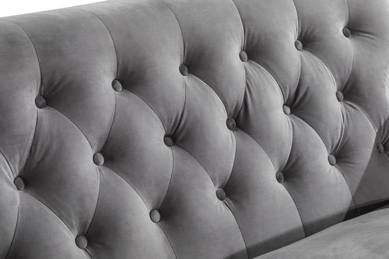 Howard Riviera 2-seters Fløyelssofa - Lys grå - Møbler - Sofaer - Howard sofa