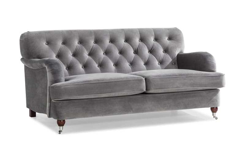 Howard Riviera 2-seters Fløyelssofa - Lys grå - Møbler - Sofaer - Howard sofa
