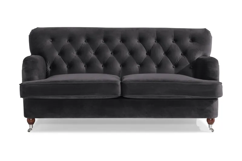 Howard Riviera 2-seters Fløyelssofa - Mørk grå - Møbler - Sofaer - Howard sofa