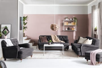 Howard Riviera 2-seters Fløyelssofa - Mørk grå - Møbler - Sofaer - Howard sofa