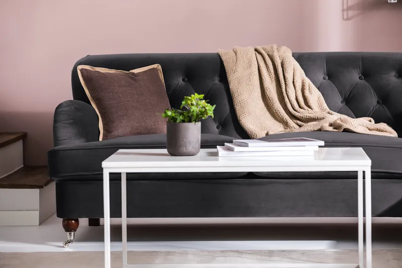 Howard Riviera 2-seters Fløyelssofa - Mørk grå - Møbler - Sofaer - Howard sofa