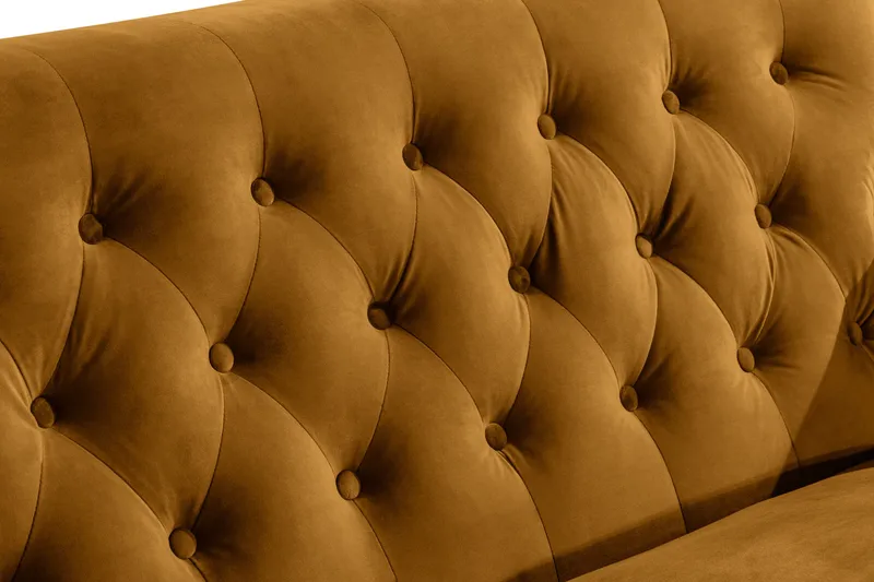 Howard Riviera 2-seters Fløyelssofa - Mørk gul - Møbler - Sofaer - Howard sofa