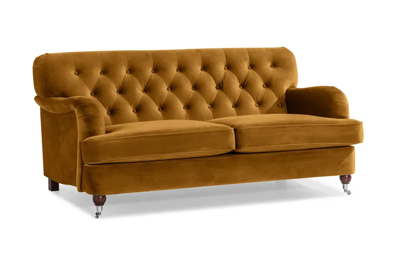 Howard Riviera 2-seters Fløyelssofa - Mørk gul - Møbler - Sofaer - Howard sofa