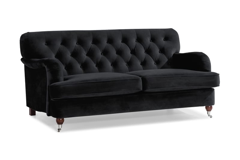 Howard Riviera 2-seters Fløyelssofa - Svart - Møbler - Sofaer - Howard sofa