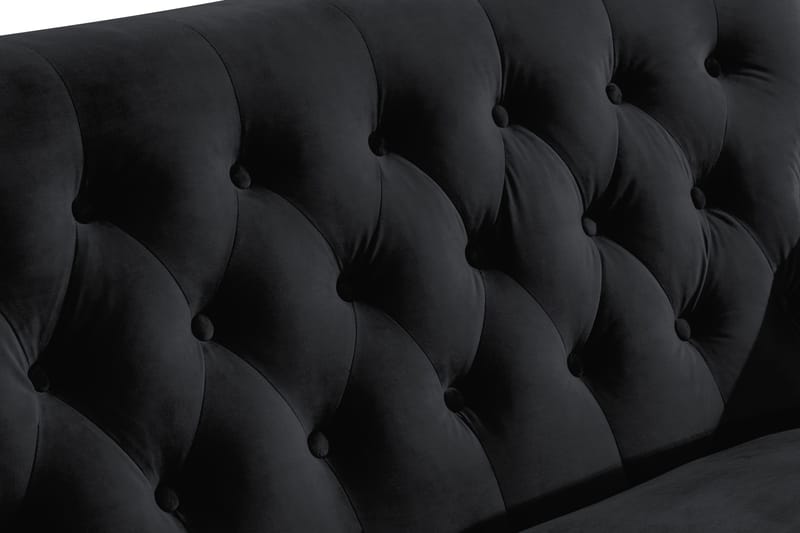 Howard Riviera 2-seters Fløyelssofa - Svart - Møbler - Sofaer - Howard sofa