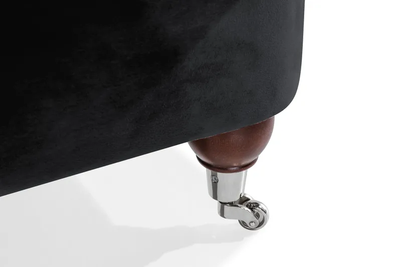 Howard Riviera 2-seters Fløyelssofa - Svart - Møbler - Sofaer - Howard sofa