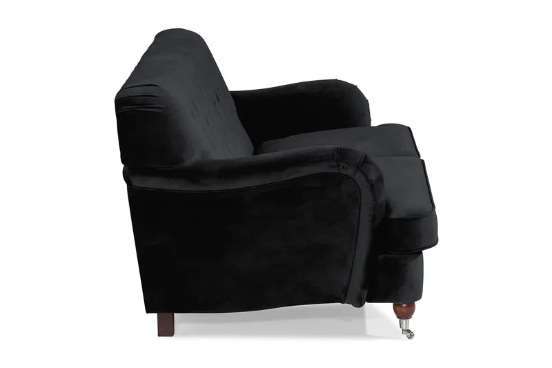 Howard Riviera 2-seters Fløyelssofa - Svart - Møbler - Sofaer - Howard sofa