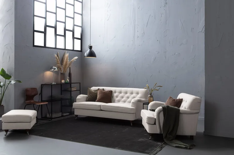 Howard Riviera 2-seters Stoffsofa - Lys grå - Møbler - Sofaer - Howard sofa