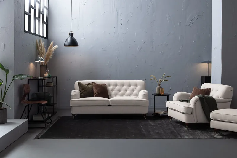 Howard Riviera 2-seters Stoffsofa - Lys grå - Møbler - Sofaer - Howard sofa