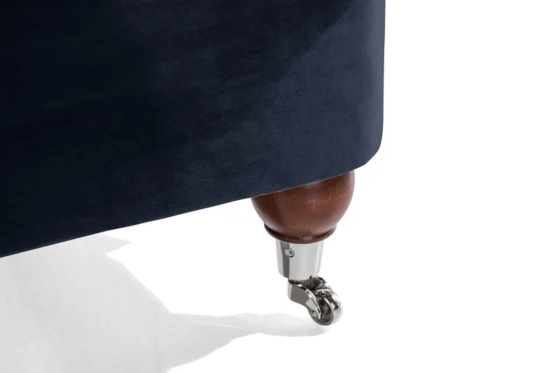 Howard Riviera 3-seters Fløyelssofa - Blå - Møbler - Sofaer - Howard sofa