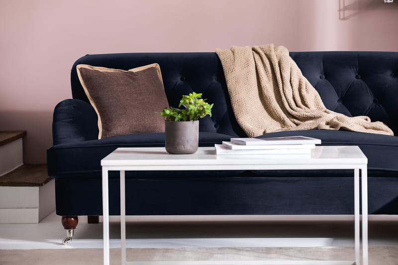 Howard Riviera 3-seters Fløyelssofa - Blå - Møbler - Sofaer - Howard sofa