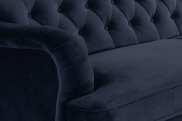 Howard Riviera 3-seters Fløyelssofa - Blå - Møbler - Sofaer - Howard sofa