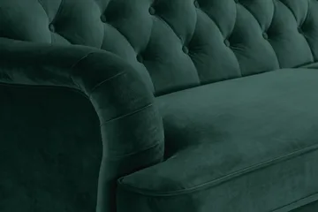 Howard Riviera 3-seters Fløyelssofa - Grønn - Møbler - Sofaer - Howard sofa