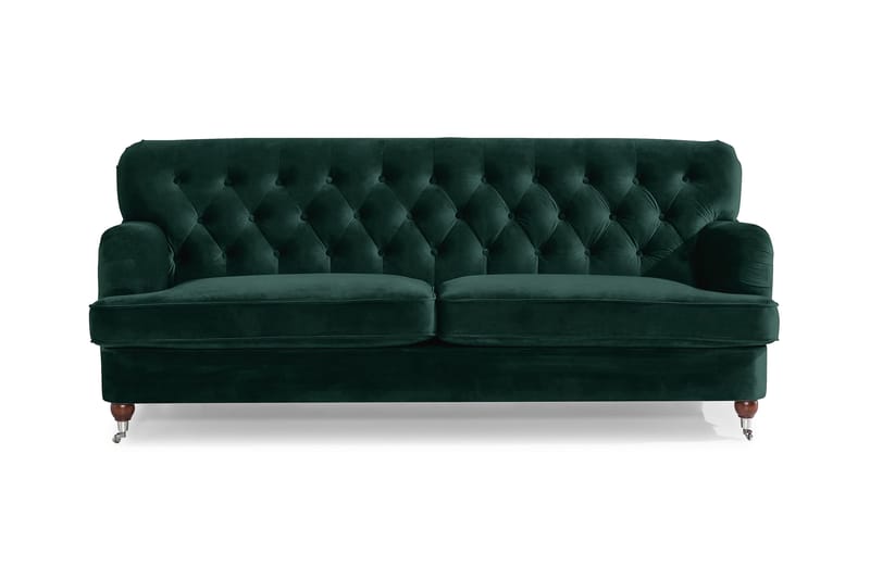 Howard Riviera 3-seters Fløyelssofa - Grønn - Møbler - Sofaer - Howard sofa