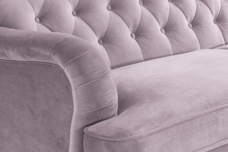 Howard Riviera 3-seters Fløyelssofa - Lilla - Møbler - Sofaer - Howard sofa