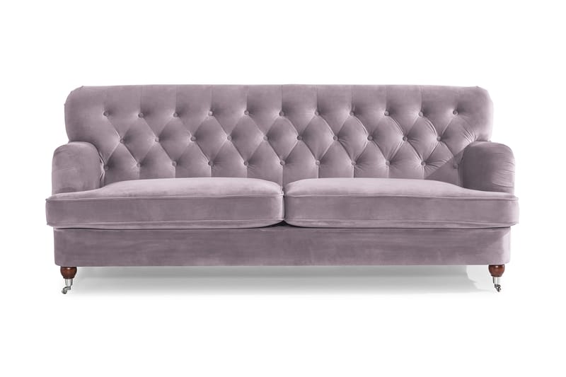 Howard Riviera 3-seters Fløyelssofa - Lilla - Møbler - Sofaer - Howard sofa