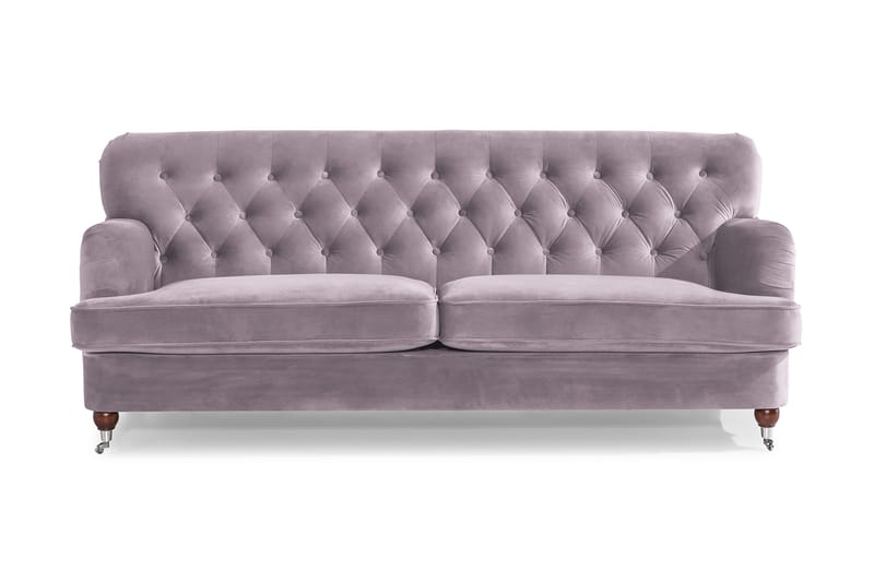 Howard Riviera 3-seters Fløyelssofa - Lilla - Møbler - Sofaer - Howard sofa