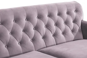 Howard Riviera 3-seters Fløyelssofa - Lilla - Møbler - Sofaer - Howard sofa