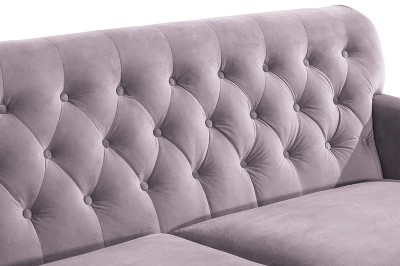 Howard Riviera 3-seters Fløyelssofa - Lilla - Møbler - Sofaer - Howard sofa