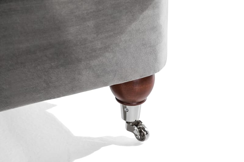 Howard Riviera 3-seters Fløyelssofa - Lys grå - Møbler - Sofaer - Howard sofa