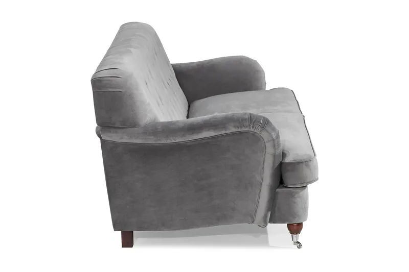 Howard Riviera 3-seters Fløyelssofa - Lys grå - Møbler - Sofaer - Howard sofa