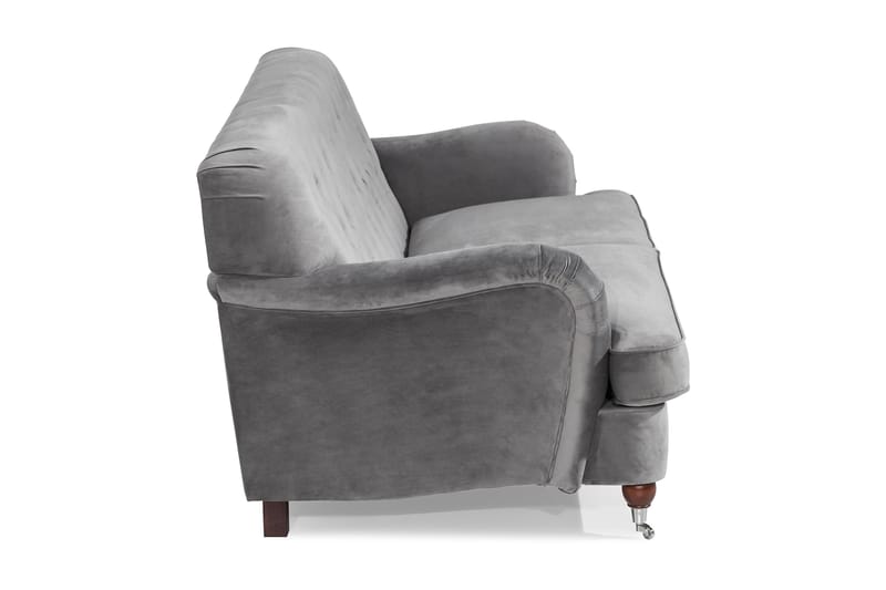 Howard Riviera 3-seters Fløyelssofa - Lys grå - Møbler - Sofaer - Howard sofa