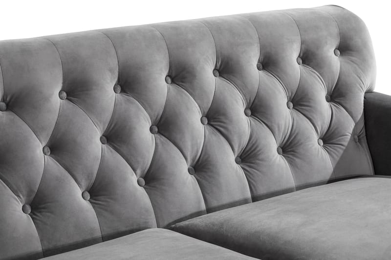 Howard Riviera 3-seters Fløyelssofa - Lys grå - Møbler - Sofaer - Howard sofa