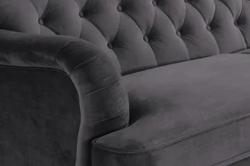 Howard Riviera 3-seters Fløyelssofa - Mørk grå - Møbler - Sofaer - Howard sofa