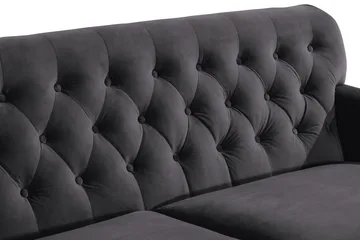 Howard Riviera 3-seters Fløyelssofa - Mørk grå - Møbler - Sofaer - Howard sofa