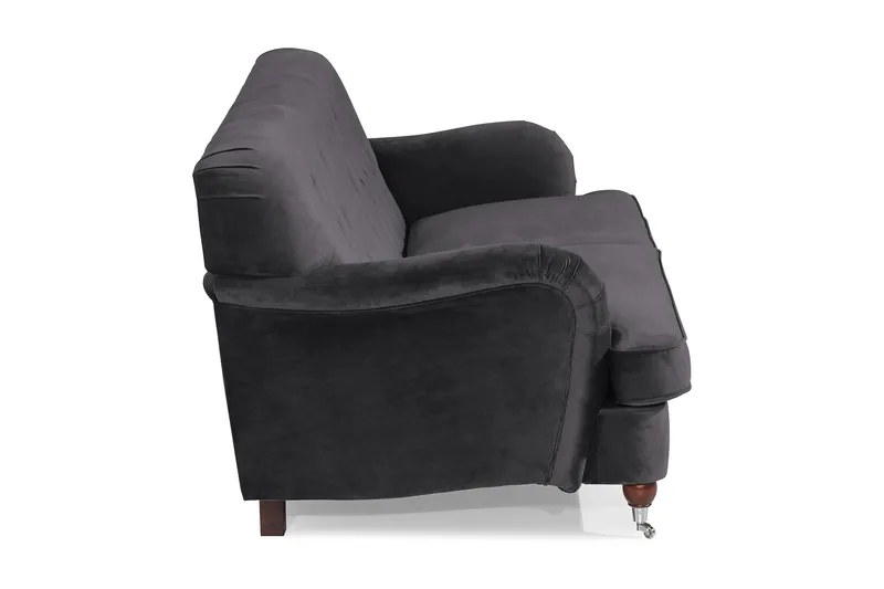Howard Riviera 3-seters Fløyelssofa - Mørk grå - Møbler - Sofaer - Howard sofa