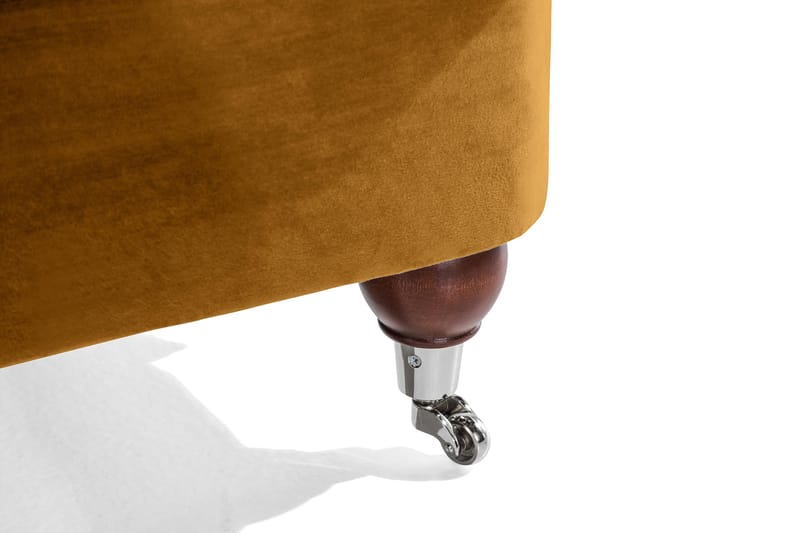 Howard Riviera 3-seters Fløyelssofa - Mørk gul - Møbler - Sofaer - Howard sofa