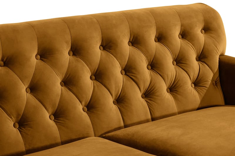 Howard Riviera 3-seters Fløyelssofa - Mørk gul - Møbler - Sofaer - Howard sofa