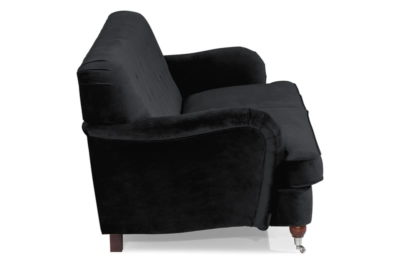 Howard Riviera 3-seters Fløyelssofa - Svart - Møbler - Sofaer - Howard sofa