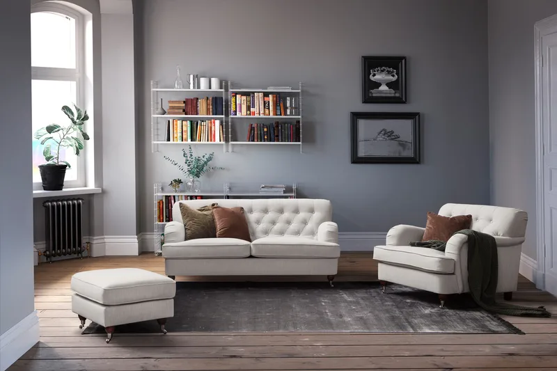 Howard Riviera 3-seters Stoffsofa - Lys grå - Møbler - Sofaer - Howard sofa