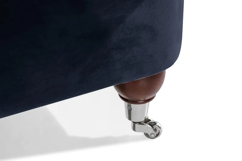 Howard Riviera 3-seters Svingt Fløyelssofa - Blå - Møbler - Sofaer - Howard sofa