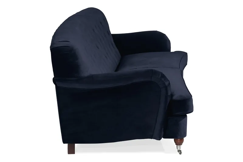 Howard Riviera 3-seters Svingt Fløyelssofa - Blå - Møbler - Sofaer - Howard sofa