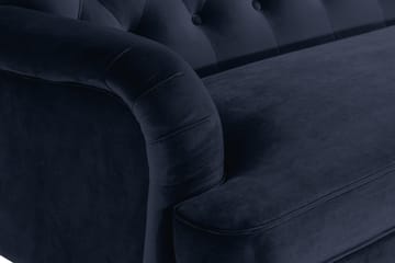 Howard Riviera 3-seters Svingt Fløyelssofa - Blå - Møbler - Sofaer - Howard sofa