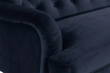 Howard Riviera 3-seters Svingt Fløyelssofa - Blå - Møbler - Sofaer - Howard sofa