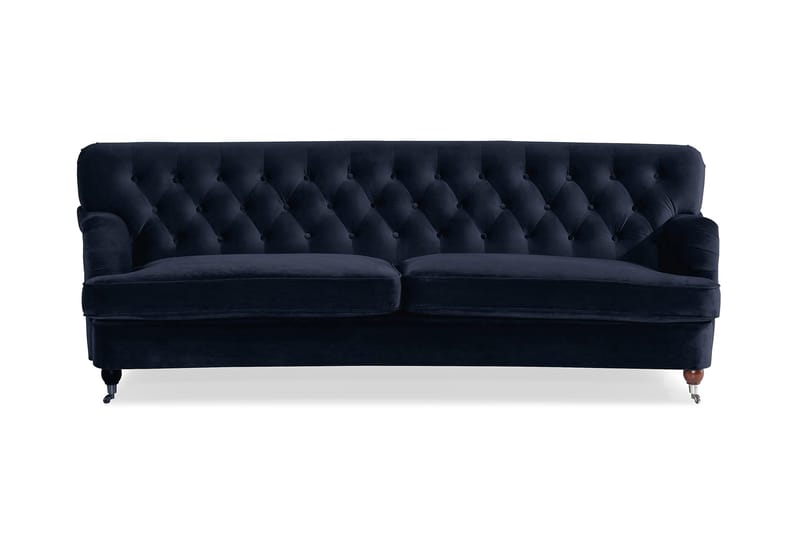 Howard Riviera 3-seters Svingt Fløyelssofa - Blå - Møbler - Sofaer - Howard sofa
