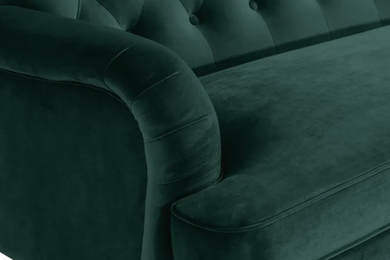 Howard Riviera 3-seters Svingt Fløyelssofa - Grønn - Møbler - Sofaer - Howard sofa