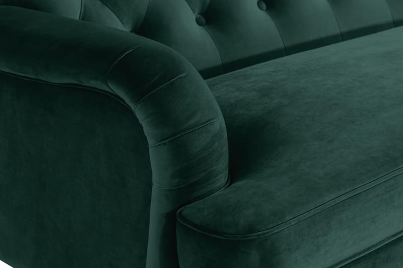Howard Riviera 3-seters Svingt Fløyelssofa - Grønn - Møbler - Sofaer - Howard sofa