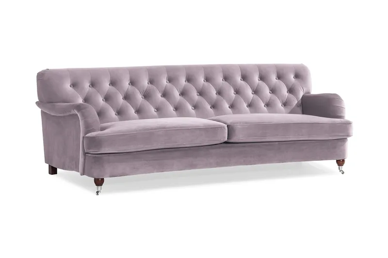 Howard Riviera 3-seters Svingt Fløyelssofa - Lilla - Møbler - Sofaer - Howard sofa