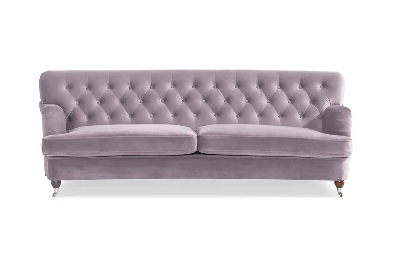 Howard Riviera 3-seters Svingt Fløyelssofa - Lilla - Møbler - Sofaer - Howard sofa