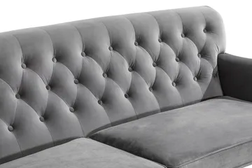Howard Riviera 3-seters Svingt Fløyelssofa - Lys grå - Møbler - Sofaer - Howard sofa