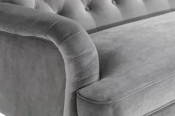 Howard Riviera 3-seters Svingt Fløyelssofa - Lys grå - Møbler - Sofaer - Howard sofa