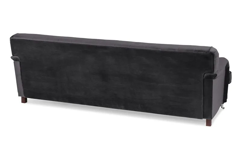 Howard Riviera 3-seters Svingt Fløyelssofa - Mørk grå - Møbler - Sofaer - Howard sofa