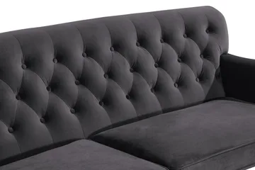 Howard Riviera 3-seters Svingt Fløyelssofa - Mørk grå - Møbler - Sofaer - Howard sofa